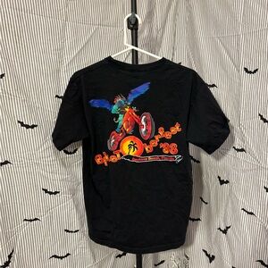 ITEM#68 Biketoberfest Shirt Mens L  Black 1998 Single Stitch Daytona Beach
21x28